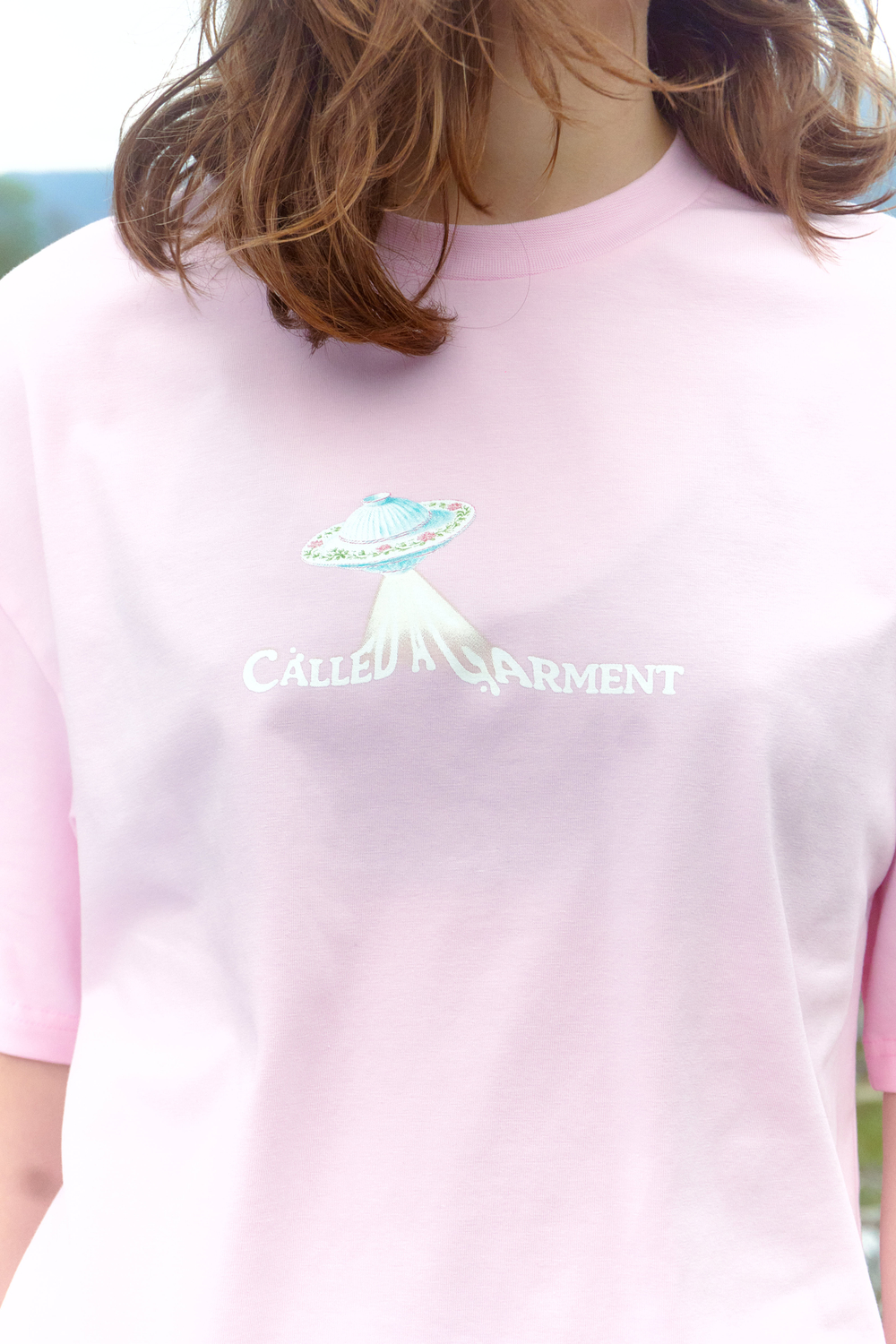 Футболка Called a Garment Flying Saucer T-Shirt "Light Pink"