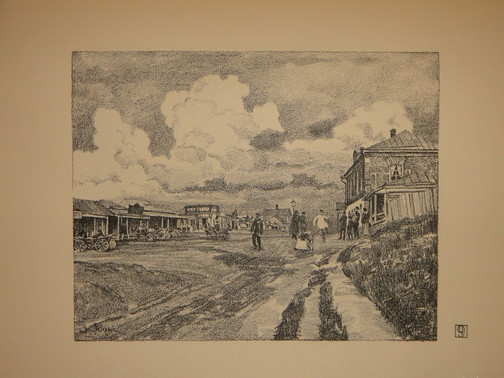 "Русская провинция. Десять автолитографий". Константин Юон. 1922г.