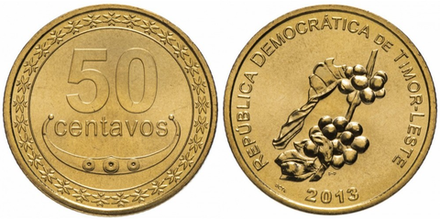 Восточный Тимор 50 сентаво, 2003 - 2017 Кофе UNC