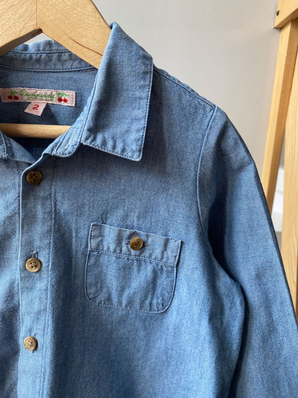 Джинсовая рубашка Bonpoint, 92