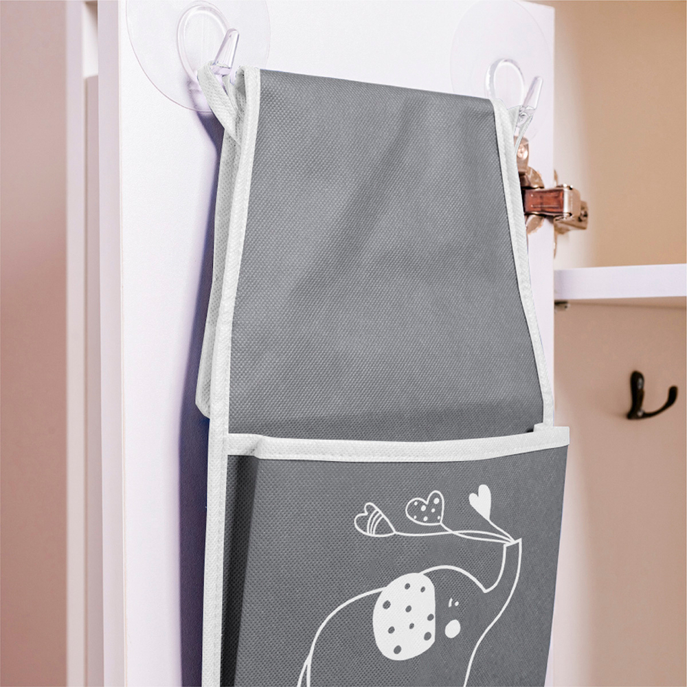 Кармашки для детского сада на резинке. Слоник