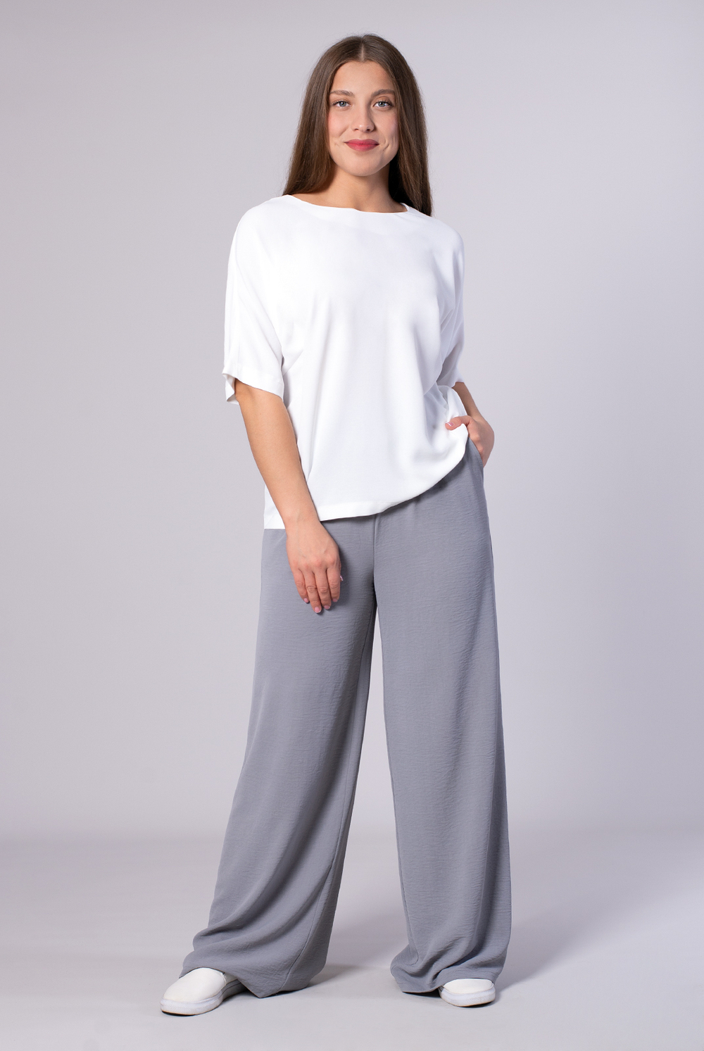 Блузка женская 2165ЮПБ, молочный #28Мол092165ЮПБ