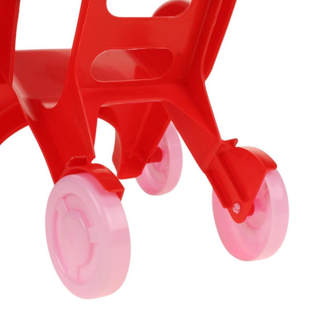 Коляска пластмассовая, красная RRB-113 (32*28*48 см)