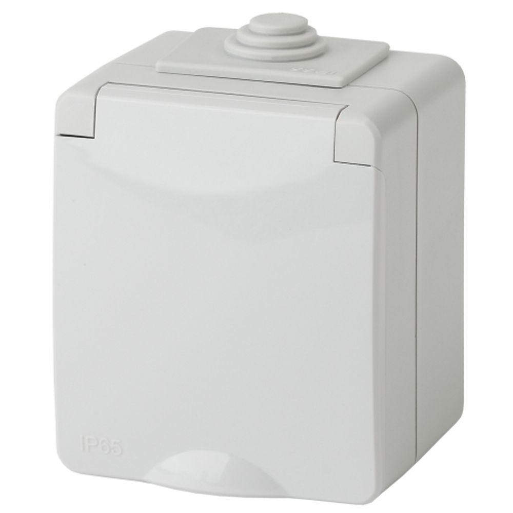 Розетка ЭРА Эксперт 11-2602-03 2P+E IP65 шторки 16A-250В ОУ серый | Эра Эксперт