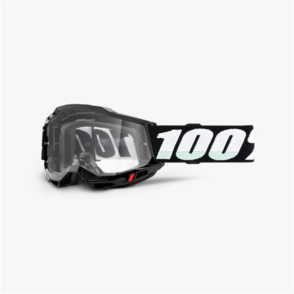 Очки 100% Accuri 2 Enduro Goggle Neon Red / Clear Dual Lens (50015-00005)