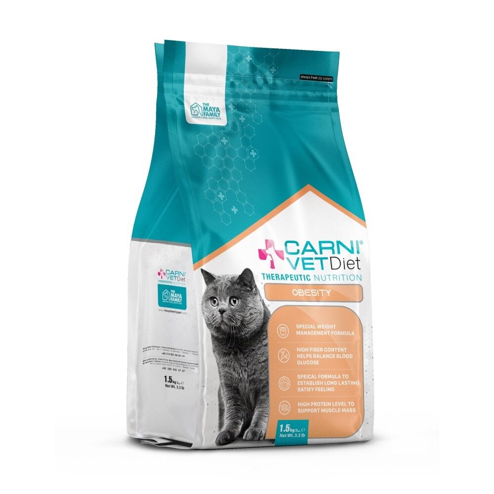Carni Vet Obesity - диета для кошек при избыточном весе, контроль веса