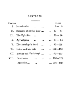 Orion or the antiquity of the vedas | Bal Gangadhar. Tilak