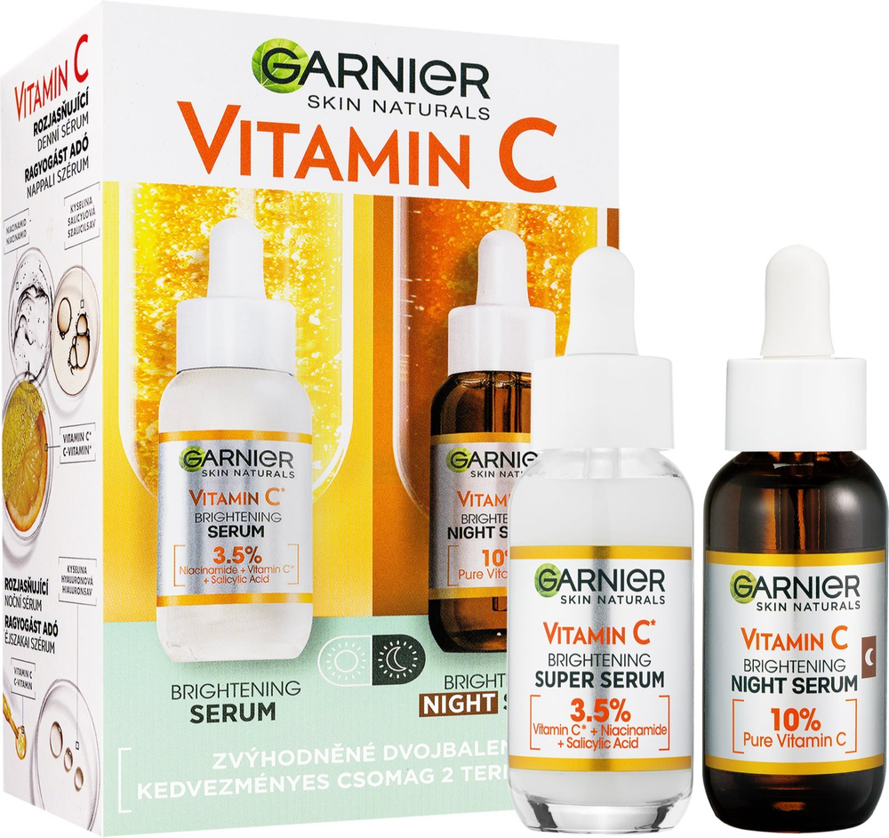 Garnier Skin Naturals Vitamin C - набор для ухода за кожей 2 х 30 мл /   / GTIN 8592807582480