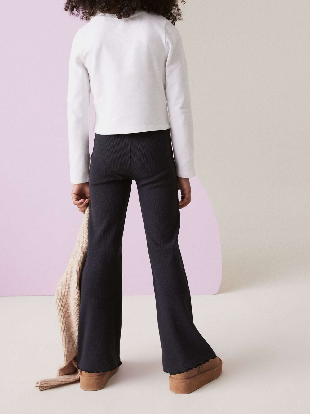 Легинсы-клеш для девочки Next K91-361, Черный