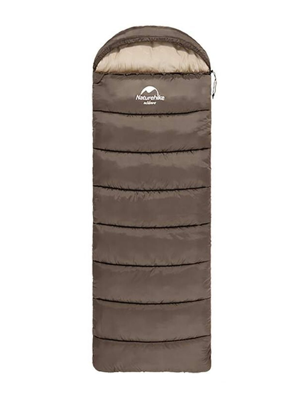 Спальный мешок Naturehike U Series Двойной хлопок осень-зима хаки зелёный U350S, молния слева, 6927595764329L