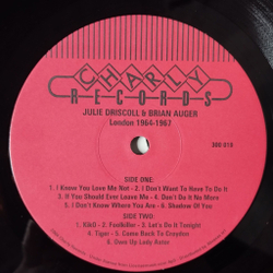 Винтажная виниловая пластинка LP Julie Driscoll and Brian Auger London 1964-1967 (Italy 2004)
