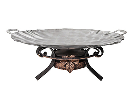 Набор для подачи Саджа сковорода d=50 см. нерж. + подставка h=17 см. Классика Виноградный Лист