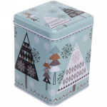 Банка жестяная «Снежинка» 800мл 8,9*8,9*11,4см