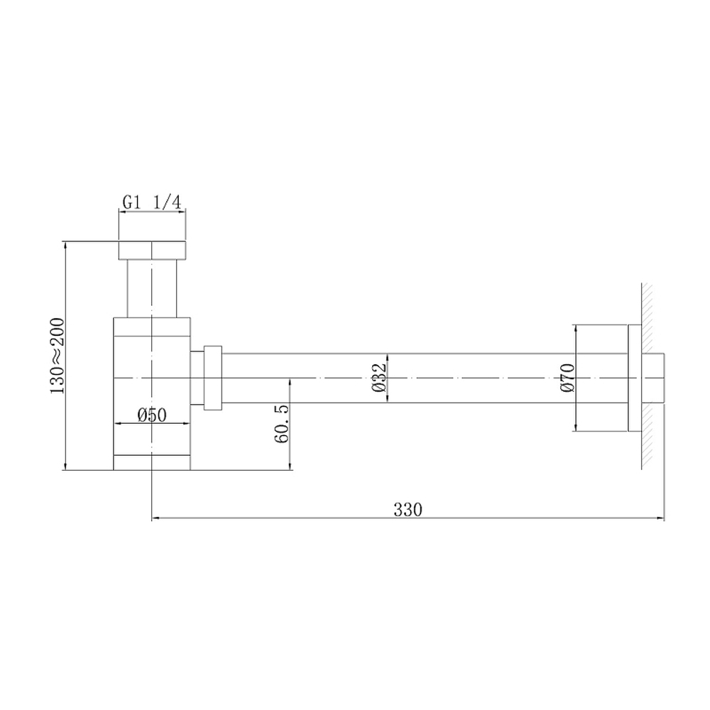 Сифон для раковины Abber AF0030NG Никель