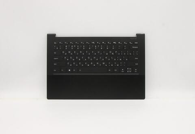 Верхняя панель с клавиатурой (топкейс) для ноутбука Lenovo Yoga 9-14ITL5. раскладка - русская, с подсветкой, черная (5CB0Z69783), оригинал
