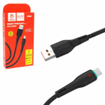Кабель USB - Micro DENMEN D16V 3.6A (черный) 1м