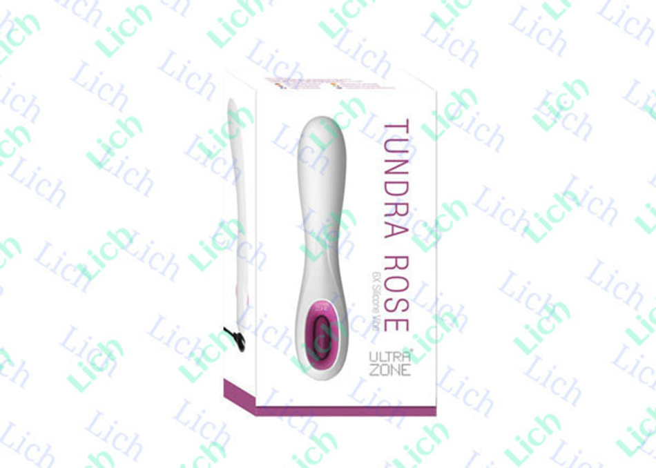 Подзаряжаемый минивибромассажер Tundra Rose, 12 см