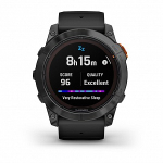Смарт часы Garmin Fenix 7X Pro Solar Edition серый корпус c черным ремешком