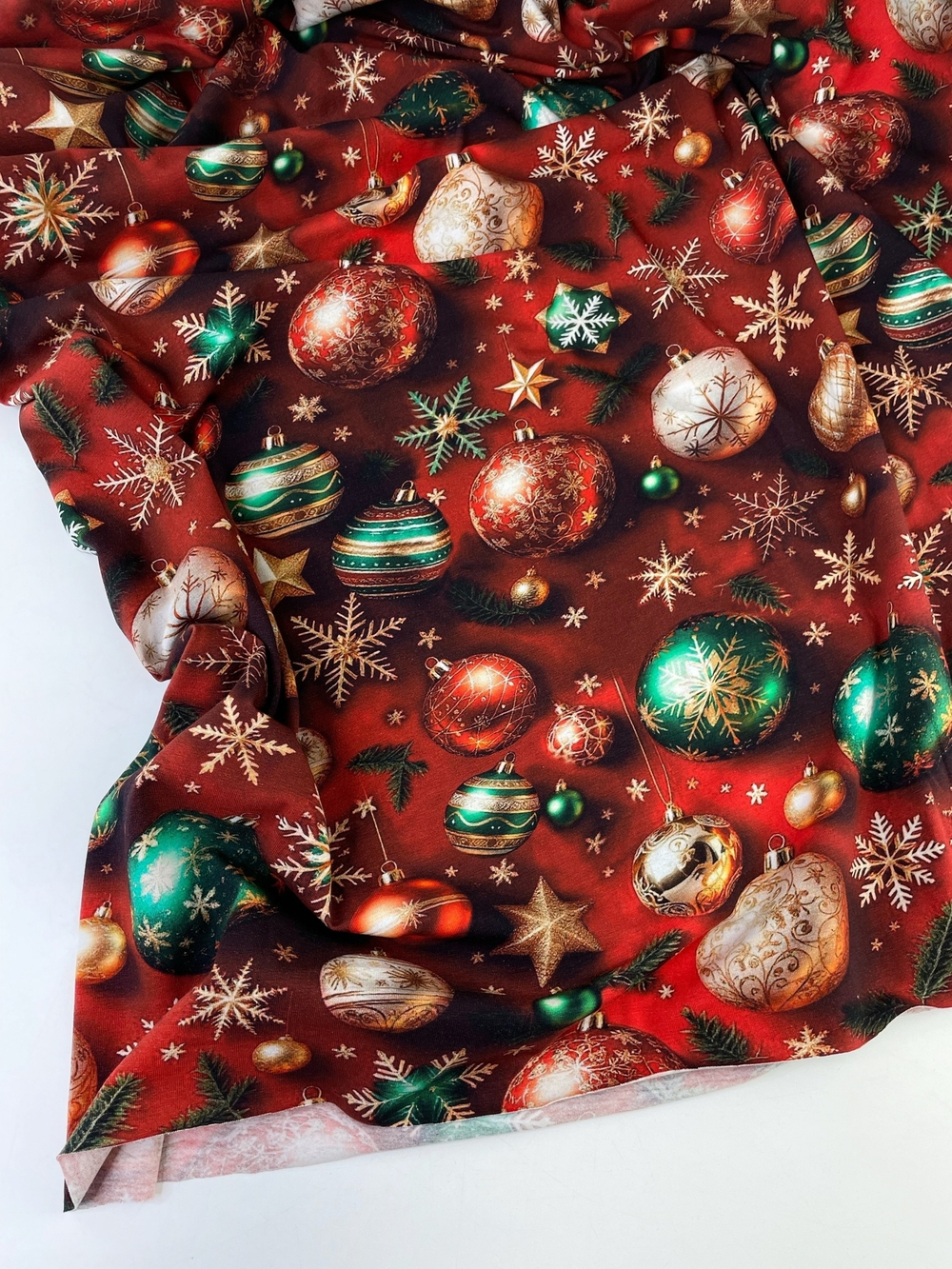 НОВОГОДНИЕ ШАРИКИ - Кулирка с лайкрой, пенье