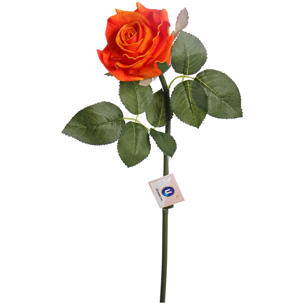 Цветок искусственный «Natur» 50см Роза персиковая