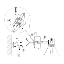 Светильник настенно-потолочный спот Rivoli Maira 7054-701 1 х Е14 40 Вт поворотный с выключателем | Rivoli