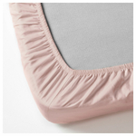 Простыня на резинке IKEA DVALA (ДВАЛА), Розовый, 180х200 см