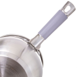 Набор посуды нерж, 10 пр, кастрюли 1.9,2.9,3.9,6.5 л, ковш 1.9 л, индукц, Daniks, Модерн, SD-10N