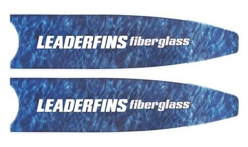 Лопасти Leaderfins Fiber Glass белая отбортовка стеклотекстолитовые синий камуфляж