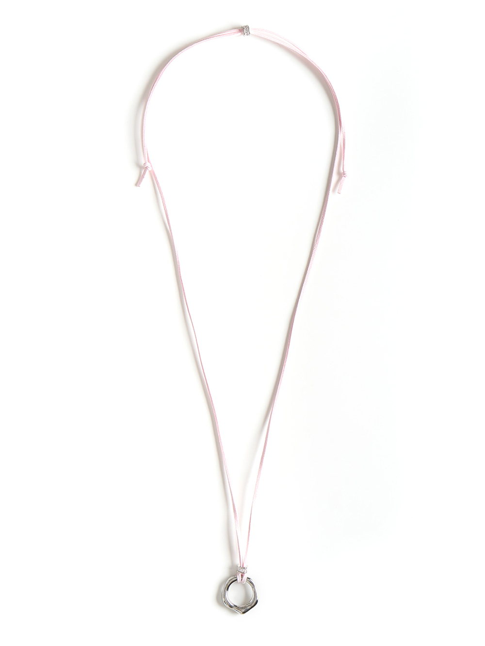Колье "Cord Round" Pink