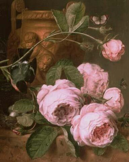 Картина Brookpace Fine Art Still life of pink flowers and terracotta vase (54 x 64 см)