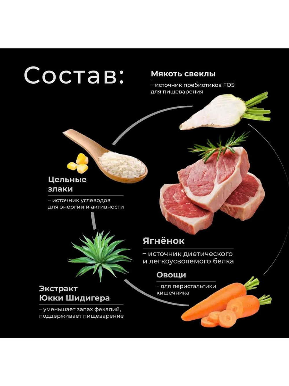 Корм сухой для щенков породы Бордоский дог, премиум полнорационный комплекс, с ягненком, 12 кг, QUATTRO