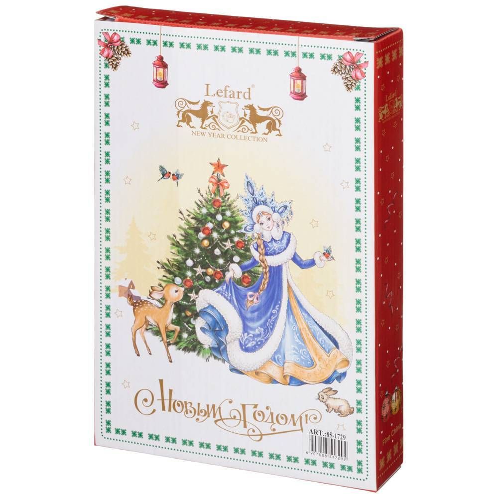 БЛЮДО LEFARD "ДЕД МОРОЗ И СНЕГУРОЧКА" ПРЯМОУГ. 25Х16Х3 СМ (КОР=12ШТ.)
