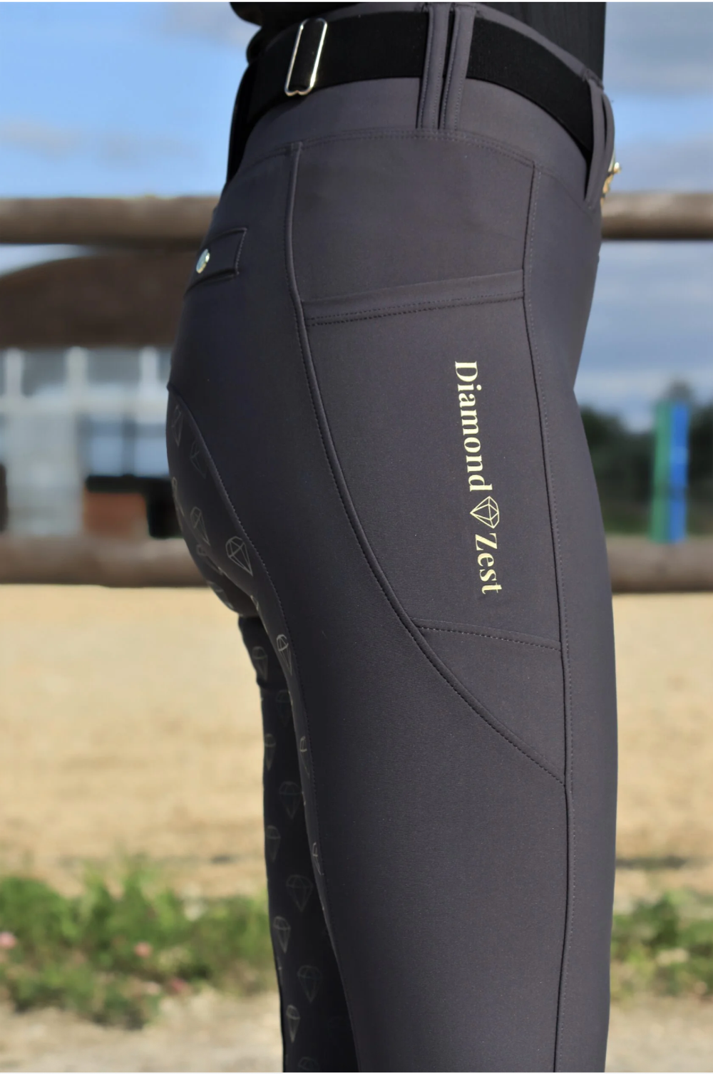Леггинсы для верховой езды Diamond Zest Graphite