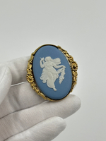 Брошь-кулон Wedgwood голубая