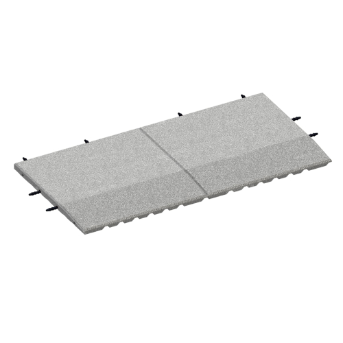 Коврик резиновый 500х1000х45 с одним скосом