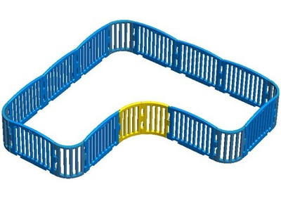 Модульный манеж Leco-IT гп230262 275х275см. Г-образный