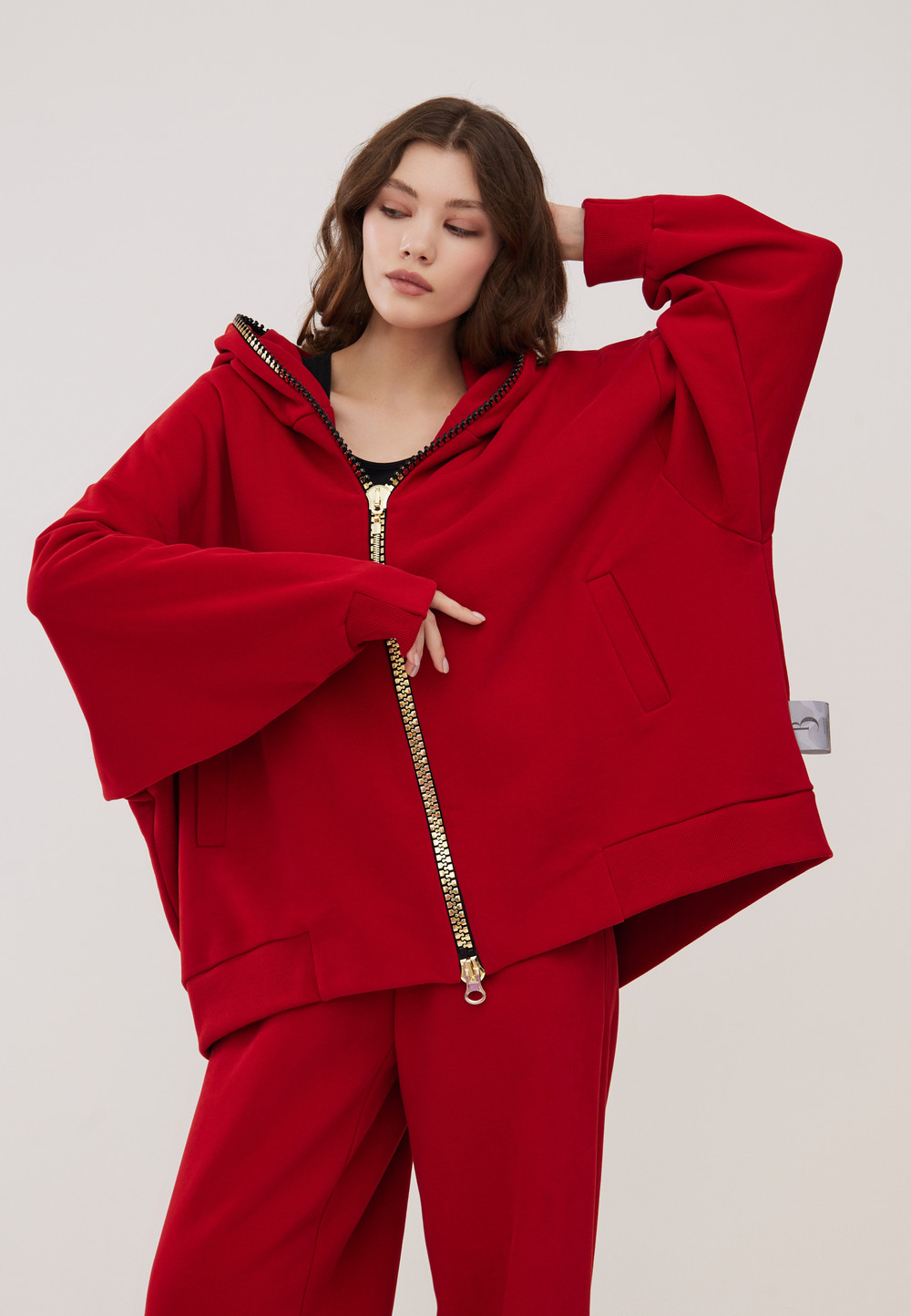 Худи WEST-2 Спорт Шик Красный