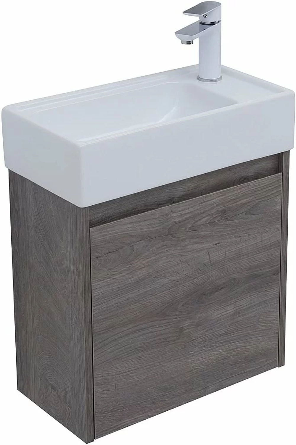 Тумба с раковиной Aquanet Nova Lite 50 с зеркалом, дуб рошелье