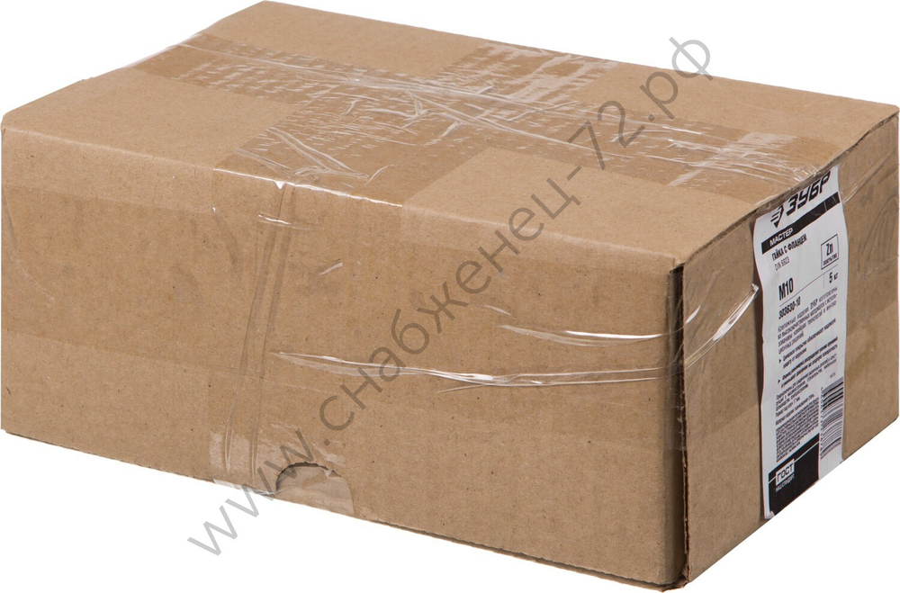 ЗУБР DIN 6923 кл. пр. 6, M10, гайка с фланцем, цинк, 5 кг (303630-10)