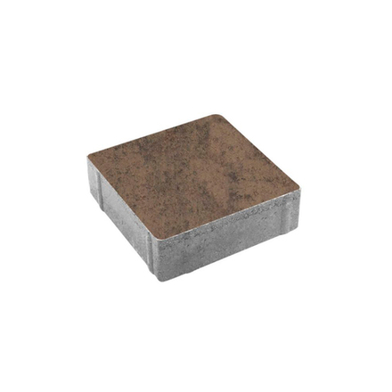 Тротуарная плитка КВАДРАТ 200х200 мм - Листопад гладкий Шелковица