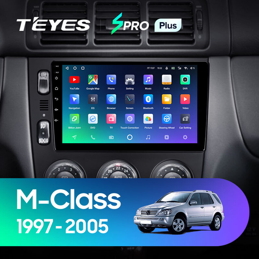 Teyes SPRO Plus 9"для Mercedes Benz M-Class 1997-2005