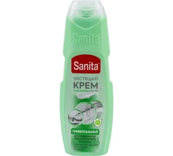 Sanita Средство чистящее универсальное крем крем Универсал Зеленый чай и лайм 300гр, блок 20шт, Санита