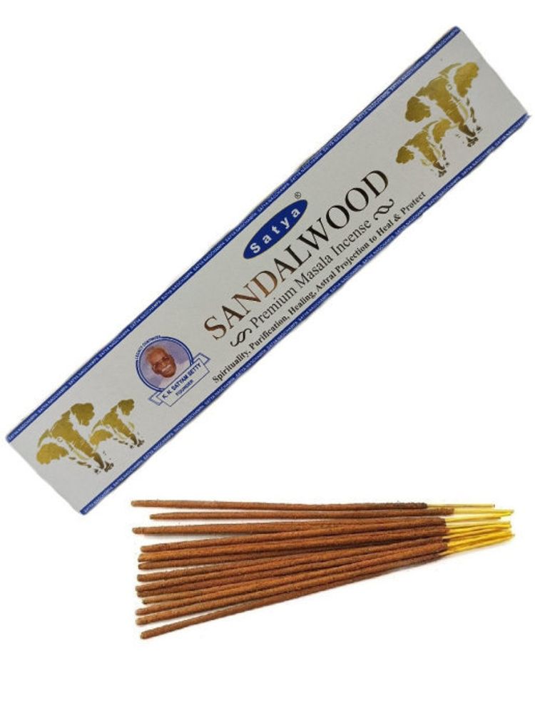 Satya Premium Sandalwood Благовоние-масала Сандал, 15 г