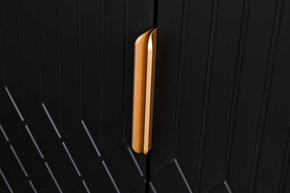 Комод Garda Decor черный 150*55*90 см
