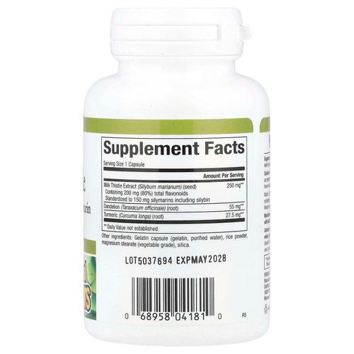 Natural Factors, расторопша, 250 мг, 90 капсул