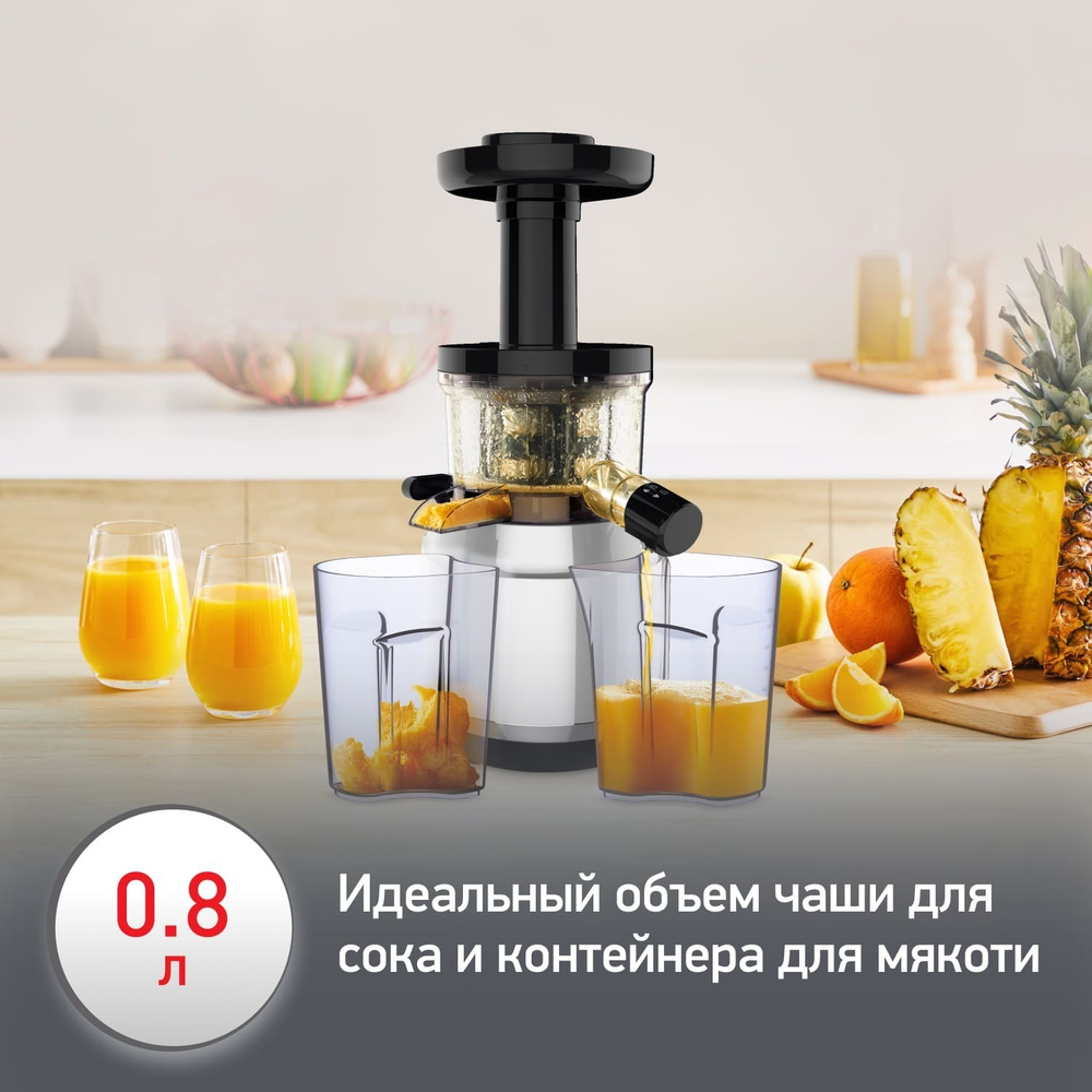 Шнековая соковыжималка Moulinex Juice & Clean ZU420E10