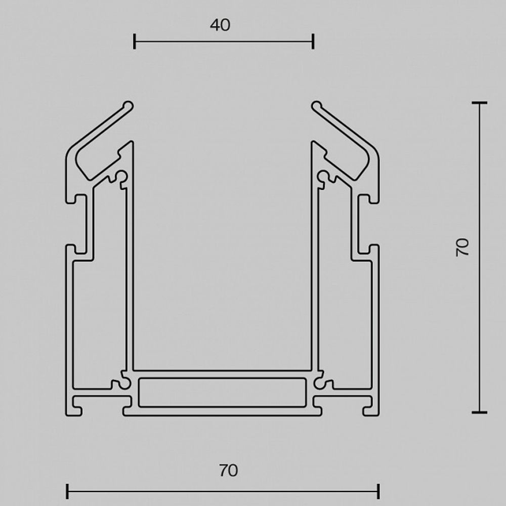Трек встраиваемый Maytoni Busbar trunkings Gravity TRA010MP-212S