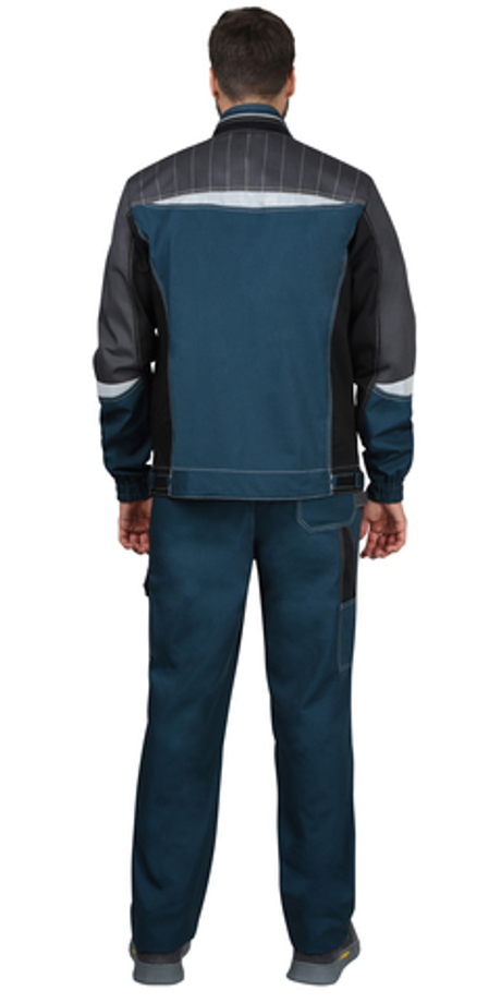 Куртка СИРИУС-КАСПИЙ морена с черным, тёмно-серым и СОП