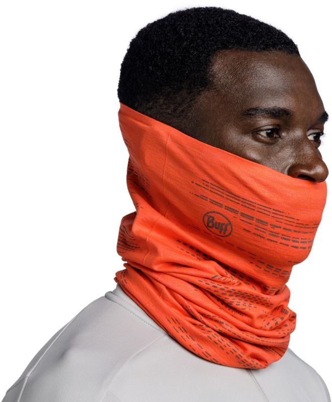 Бандана-труба со светоотражающими нитями Buff DryFlx Orange Red Фото 2