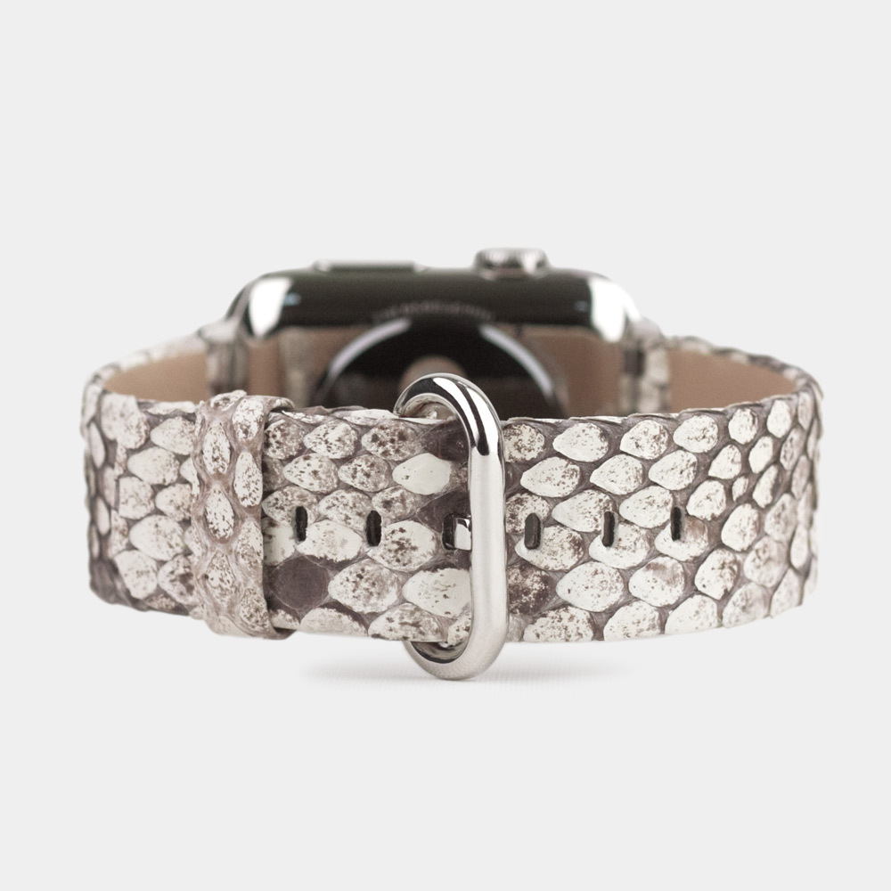 Ремешок для Apple Watch 42/44mm Classic из кожи питона серого цвета